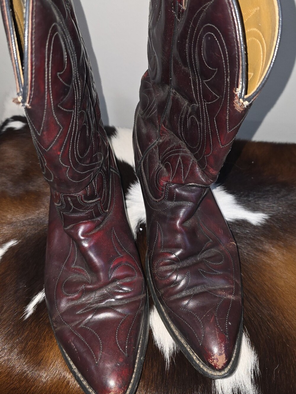Dark Red Cowboy Boots